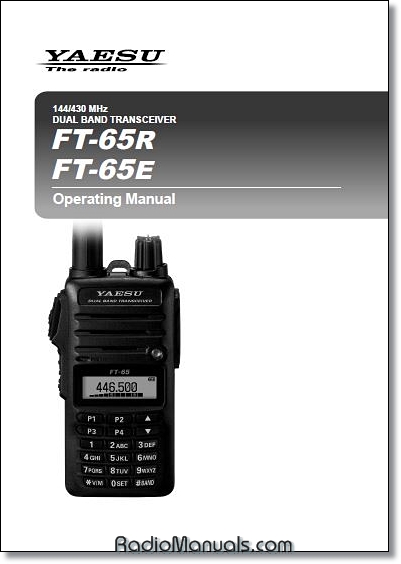 Yaesu FT-65R/E Operating Manual - Click Image to Close